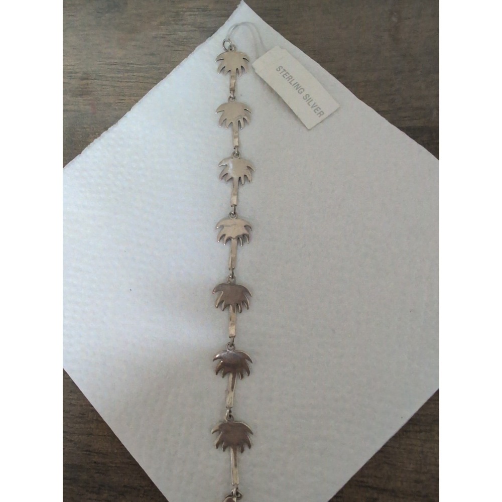Palm Trees Bracelet‎ Sterling Silver .925 New